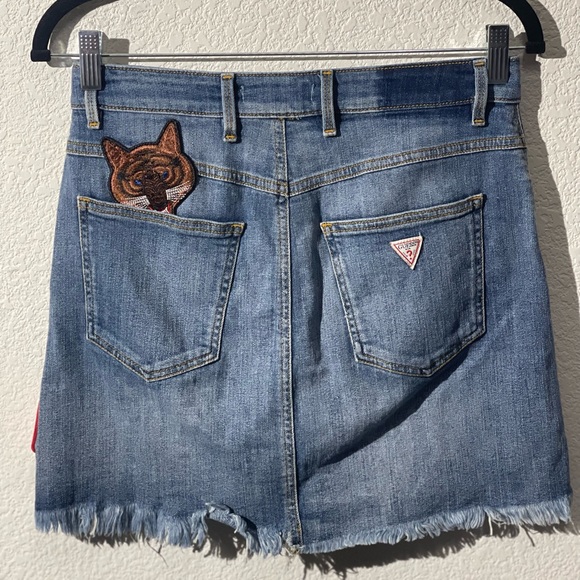 Guess A-Line Denim Skirt 
Style #W6FAL2D20C2 - Picture 3 of 7